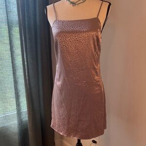 Sophie Rue Animal Print Satin Dress